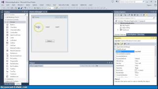 Working with Visual Studio Designing a Form Properties and Events [upl. by Crudden]