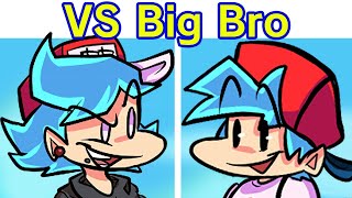 Friday Night Funkin  VS Big Brother FULL WEEK  Cutscenes amp Ending FNF ModHard BF Brother [upl. by Arec]