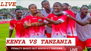 LIVE KENYA VS TANZANIA CECAFA SEMIFINAL FOOTBALL MATCH IN KENYA KENYA VS TANZANIA UNDER 18 [upl. by Annaxor]