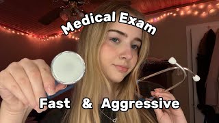 ASMR Full Cranial Nerve ExamCheck up fast and aggressive mouth sounds follow my instructions [upl. by Galvin768]