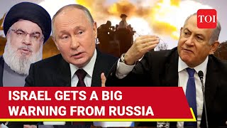 Russia Enters IsraelHezbollah War Putin Warns Netanyahu Against Lebanon Invasion  Watch [upl. by Streetman]