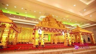 Lovely Tirupati Temple Decor  Grand Wedding Stage Decor  Ramachandra Convention Center [upl. by Portland]