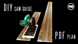 Homemade Circular Saw Guide  DIY Track Saw [upl. by Ahsya768]