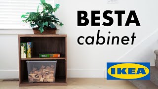 How to assemble IKEA Besta cabinet [upl. by Lledraw]