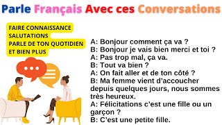 Apprends à parler FRANÇAIS avec des Conversations et Dialogues du Niveau A1 à C1 compilation 6 [upl. by Yasdnil]