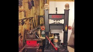 Homemade Hydraulic Forging Press For Blacksmithing  Final Part 3 [upl. by Genna738]