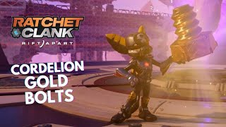 RATCHET amp CLANK RIFT APART  ALL Cordelion Gold Bolts Locations [upl. by Nimzaj]