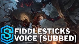 Voice  Fiddlesticks SUBBED  English [upl. by Heidt]