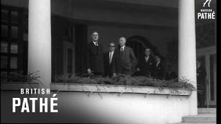 De Gaulle Visits Dr Adenauer 1958 [upl. by Imoyaba]