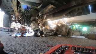 Can’t believe this happened  1998 Dodge Ram 4x4 transmission removal [upl. by Anait630]