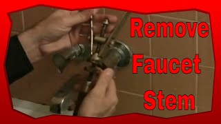 How To Remove Bathtub Faucet Stems Quick And Easy [upl. by Biles709]