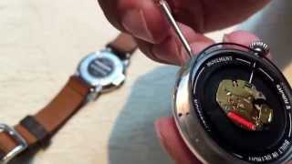 How to replace the watch battery on a Shinola Runwell [upl. by Ambrogino]