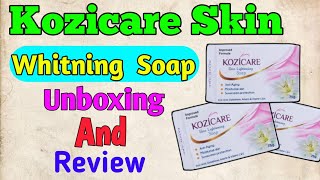 Kozicare Skin Whitning Soap combo  unboxing amp review [upl. by Eekaz]