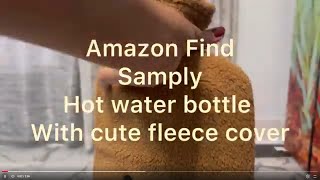 Samply  Hot Water Bottle  Uses  Review  Overview  Hot Water Bag  Hot Compress  Amazon Find [upl. by Nylleoj]