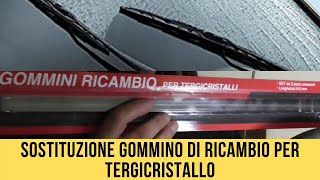 SOSTITUZIONE GOMMINO DI RICAMBIO PER TERGICRISTALLO [upl. by Plantagenet]