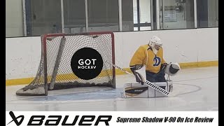 Bauer Supreme Shadow Goalie Pads Catcher Blocker Konekt Skates On Ice Review Got Hockey [upl. by Rriocard847]