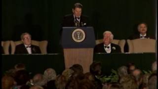 President Reagan’s Remarks at a Dinner for Speaker of the House Tip O’Neill on March 17 1986 [upl. by Lifton984]