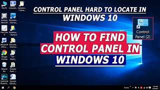 Where is Control Panel Location in Windows 10 pc controlpanel [upl. by Eiznyl249]