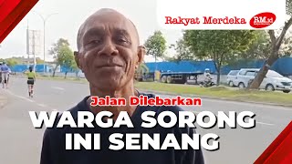 Jalan Dilebarkan Warga Sorong Ini Senang [upl. by Tallula294]