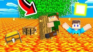 A LAVA SOBE A CADA 10 SEGUNDOS NO MINECRAFT SOBREVIVEMOS OU FOMOS QUEIMADOS [upl. by Umberto723]