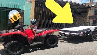 fiz um carreto de quadriciclo honda atv [upl. by Sprage]