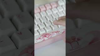 Ducky × Varmilo Miya Pro Sakura Mechanical Keyboard 🌸gamergirlsetuppinkkeyboard pinkgamingsetups [upl. by Witha]