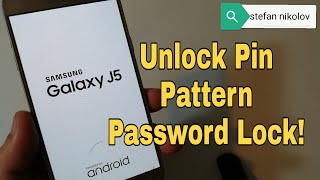 How to hard reset Samsung J5 2017 SMJ530F Remove pinpatternpassword lock [upl. by Emawk555]