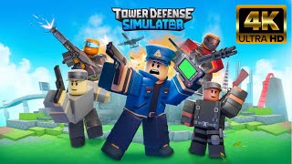 Roblox  Tower Defense Simulator  4K Gameplay [upl. by Sible401]