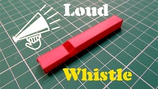 How to Make a Paper Whistle that Works Great  Easy Tutorials [upl. by Kit]