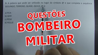 BOMBEIRO MILITAR 1  5 QUESTÕES DE CONCURSO [upl. by Scibert]