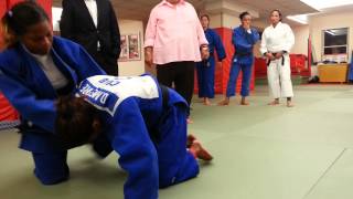 Cuban Womens Judo coach explaining his choke [upl. by Nilac330]