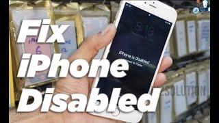 2022 Solved 6s iPhone disabled without data [upl. by Kirtap699]