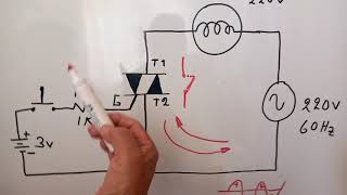 Funcionamiento y prueba del TRIAC [upl. by Nawuq]