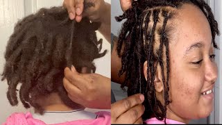 RETWISTING A MATTED LOCS THAT HAVEN’T TOUCH OVER SIX MONTHS USING ONLY SAFETY PINS [upl. by Pettifer]