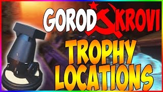 All TROPHY LOCATIONS in quotGOROD KROVIquot  Black Ops 3 Zombies [upl. by Nattie]