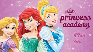 Disney Princess Academy  Belle Dress Up amp Aurora Treasure Hunt Game for Kids [upl. by Lav]