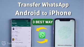 3 Methods to Transfer WhatsApp Chats from Android to iPhone [upl. by Furiya]