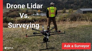 How does Drone LiDAR Mapping Compare to Surveying  Ask a Surveyor [upl. by Aiden704]