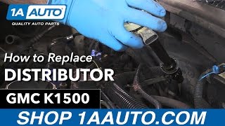 How to Replace Distributor 9699 GMC Sierra K1500 Truck [upl. by Goto]