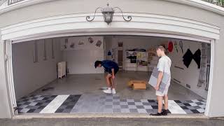 RACEDECK® GARAGE FLOOR installation TimeLapse of Cool garage transformation in just hours [upl. by Lorrimor667]