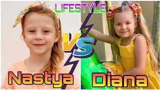 Like Nastya VS Kids Diana Show Comparison Lifestyle 2020 Age Net worth House Family Facts [upl. by Eyllib434]