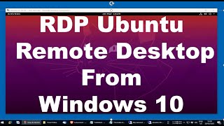 Ubuntu 2004 Remote Desktop Access from Windows 10 with xRDP [upl. by Dilan]