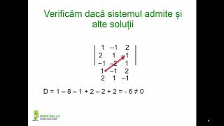 Sisteme omogene de ecuatii  Algebra cls a 11a [upl. by Jacquelin122]