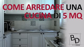 COME ARREDARE una CUCINA di 5 MQ  Belula Design [upl. by Hayne]