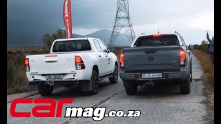 DRAG RACE Toyota Hilux 24 GD6 vs Nissan Navara 25D [upl. by Arimat]