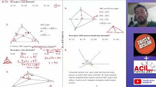 ACİL ÜÇGENİN YARDIMCI ELEMANLARI TEST 2 [upl. by Wira]