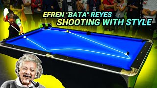 EFREN REYES SHOOTING WITH STYLE [upl. by Pelag]