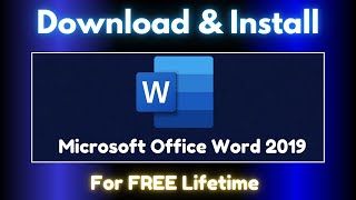 How to Download amp Install Microsoft Office Word 2019 For FREE Lifetime [upl. by Oznole536]