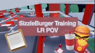 SizzleBurger Training  LR POV Roblox [upl. by Doone947]