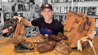 My baseball glove collection  custom MLB gameused oversized and more [upl. by Jansen]